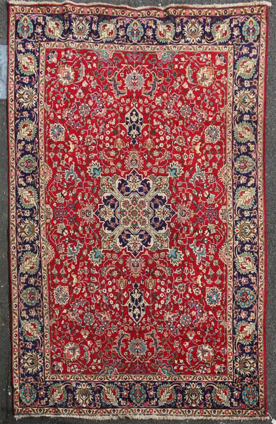 A Tabriz carpet, 11ft 7in by 8ft 1in.